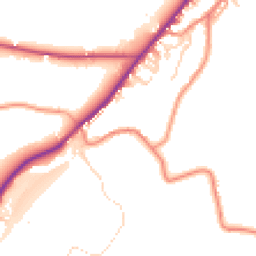 Daytime road noise heatmap for HD8 9LF