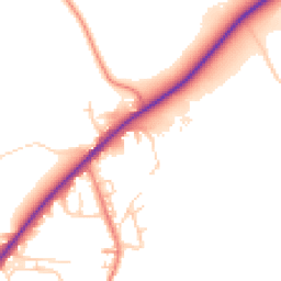 Daytime road noise heatmap for HD8 9LU