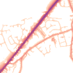 Daytime road noise heatmap for HD8 9NB