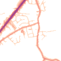Daytime road noise heatmap for HD8 9ND