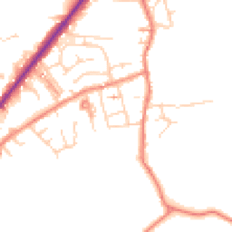 Daytime road noise heatmap for HD8 9NG