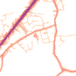 Daytime road noise heatmap for HD8 9NR