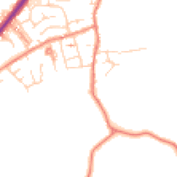 Daytime road noise heatmap for HD8 9NT