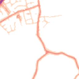 Daytime road noise heatmap for HD8 9NU