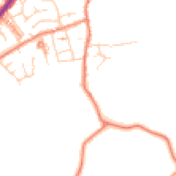 Daytime road noise heatmap for HD8 9NX