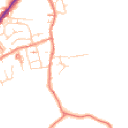 Daytime road noise heatmap for HD8 9QH