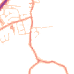 Daytime road noise heatmap for HD8 9QJ