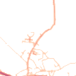 Daytime road noise heatmap for HD8 9TT