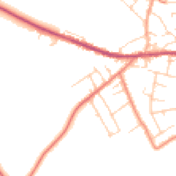 Daytime road noise heatmap for HD8 9TX
