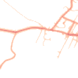 Daytime road noise heatmap for HD8 9TY