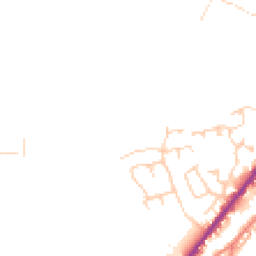 Daytime road noise heatmap for HD8 9WE
