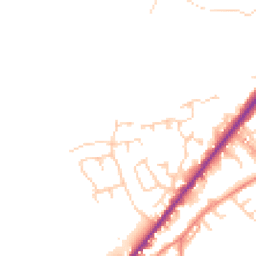 Daytime road noise heatmap for HD8 9WJ