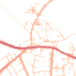 Daytime road noise heatmap for HD8 9WP