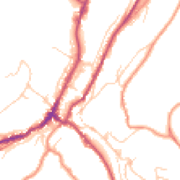 Daytime road noise heatmap for HD9 1AB