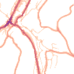 Daytime road noise heatmap for HD9 1AJ