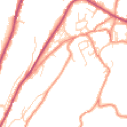 Daytime road noise heatmap for HD9 1AN
