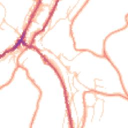 Daytime road noise heatmap for HD9 1EB