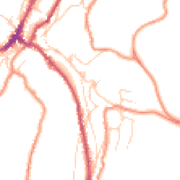 Daytime road noise heatmap for HD9 1ED