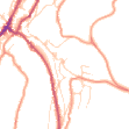 Daytime road noise heatmap for HD9 1EE