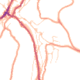 Daytime road noise heatmap for HD9 1EF