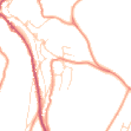 Daytime road noise heatmap for HD9 1EY