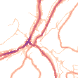 Daytime road noise heatmap for HD9 1HB