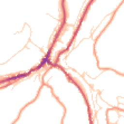 Daytime road noise heatmap for HD9 1HD