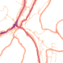 Daytime road noise heatmap for HD9 1HJ