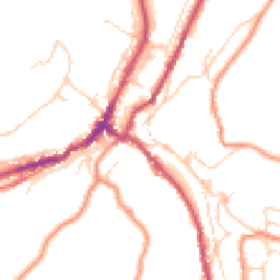 Daytime road noise heatmap for HD9 1HN
