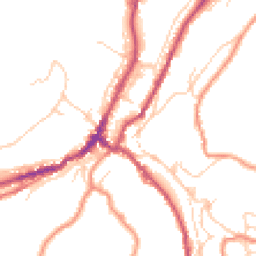 Daytime road noise heatmap for HD9 1HS