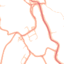 Daytime road noise heatmap for HD9 1HT