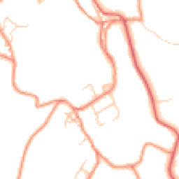 Daytime road noise heatmap for HD9 1HZ