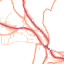 Daytime road noise heatmap for HD9 1JS