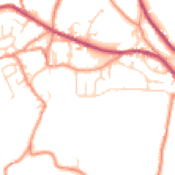 Daytime road noise heatmap for HD9 1LR