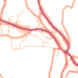 Daytime road noise heatmap for HD9 1LW
