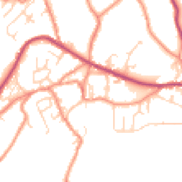 Daytime road noise heatmap for HD9 1QB
