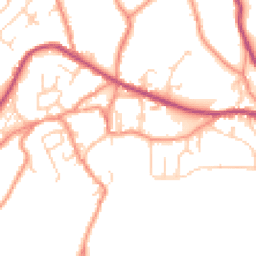 Daytime road noise heatmap for HD9 1QE