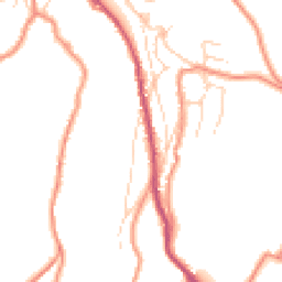 Daytime road noise heatmap for HD9 2AP
