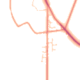 Daytime road noise heatmap for HD9 2LD