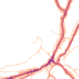 Daytime road noise heatmap for HD9 3BW