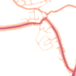 Daytime road noise heatmap for HD9 3EN