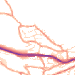 Daytime road noise heatmap for HD9 3EY