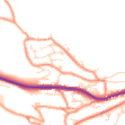 Daytime road noise heatmap for HD9 3FA