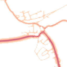 Daytime road noise heatmap for HD9 3HA