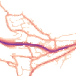 Daytime road noise heatmap for HD9 3JS