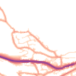 Daytime road noise heatmap for HD9 3RT