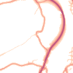 Daytime road noise heatmap for HD9 3UD