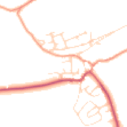 Daytime road noise heatmap for HD9 3UL
