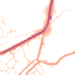 Daytime road noise heatmap for HD9 4AS