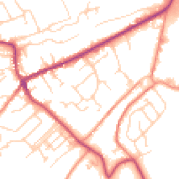 Daytime road noise heatmap for HD9 4BW